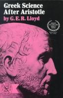 G. E. R. Lloyd: Greek science after Aristotle (1973, Chatto and Windus)