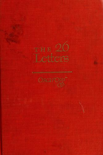 Oscar Ogg: The 26 letters (1961, Crowell)