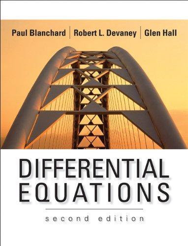Robert Devaney, Glen R. Hall, Paul Blanchard: Differential equations (2002)