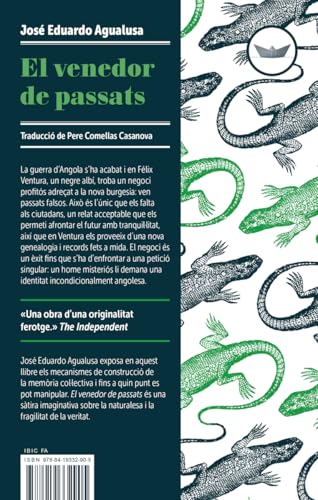 José Eduardo Agualusa, Pere Comellas Casanova: El venedor de passats (Català language, 2025, Edicions del periscopi)
