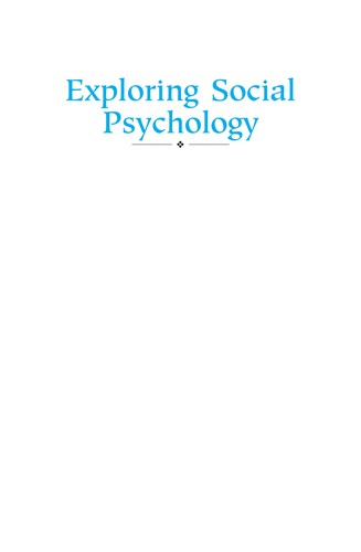 David G. Myers: Exploring social psychology (2012, McGraw-Hill)