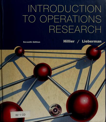Frederick S. Hillier: Introduction to operations research (2001, McGraw-Hill)