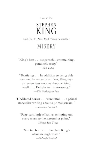 Stephen King: Misery (2016, Scribner)