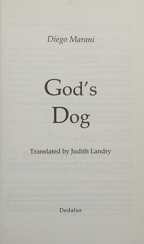 Diego Marani: God's dog (2014)