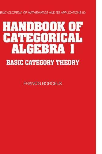 Francis Borceux: Handbook of categorical algebra