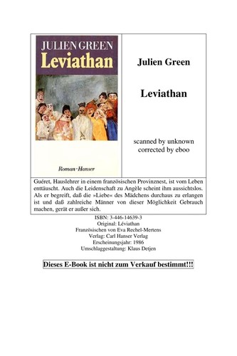 Julien Green: Leviathan (German language, 1989, DTV)