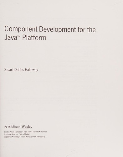 Stuart Dabbs Halloway: Component development for the Java platform (2002, Addison-Wesley)