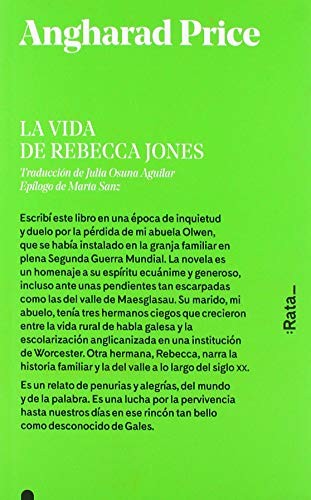 Julia Osuna Aguilar, Marta Sanz, Angharad Price: La vida de Rebecca Jones (Paperback, Rata)