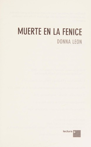 Donna Leon: Muerte en La Fenice (Spanish language, 2009, Lectura+)