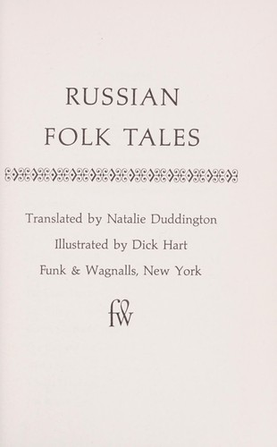 A. N. Afanasʹev: Russian folk tales. (1969, Funk & Wagnalls)