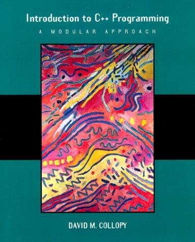 David M. Collopy: Introduction to C++ programming (1999, Prentice Hall)