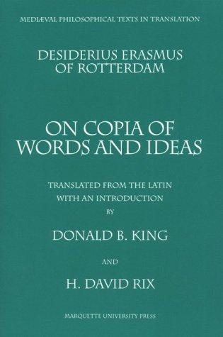 Donald King, David Rix: Desiderius Erasmus of Rotterdam (Paperback, 1963, Marquette University Press)