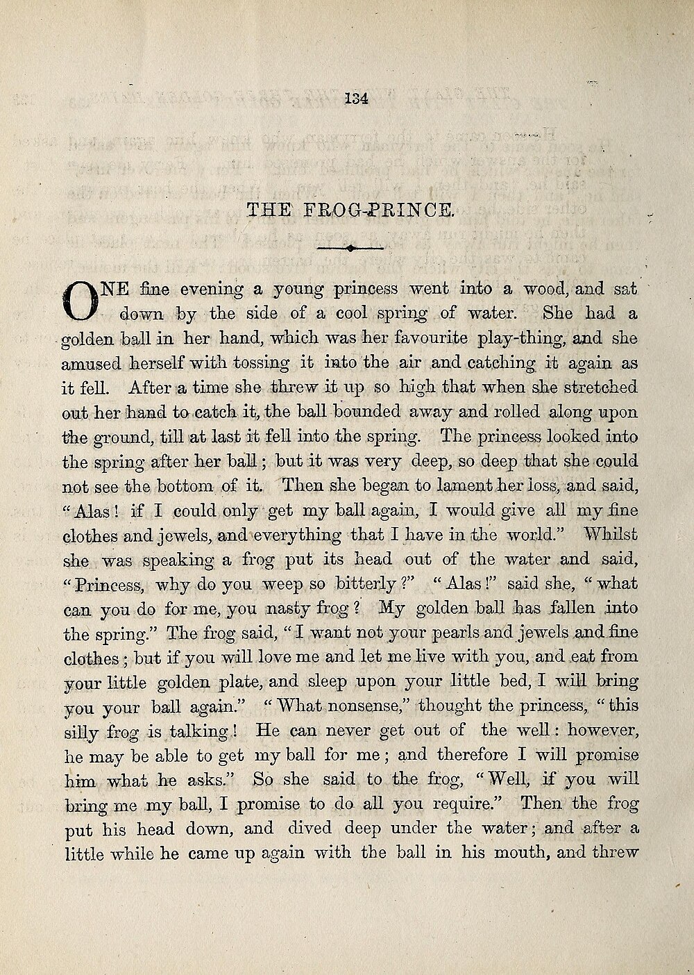 Brothers Grimm, Wilhelm Grimm, Jacob Grimm: The Frog-Prince (1877)